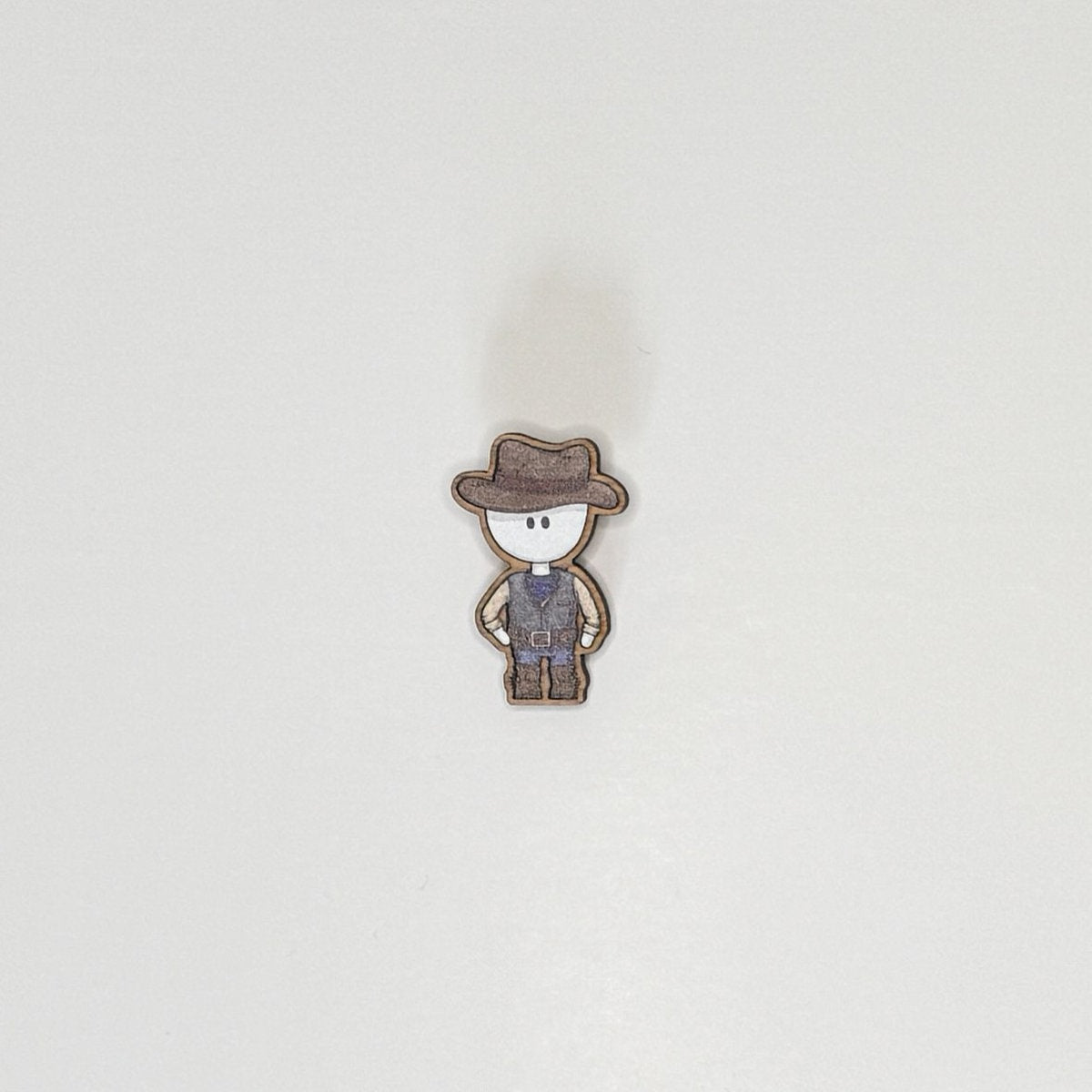 Cowboy - Wooden Pin