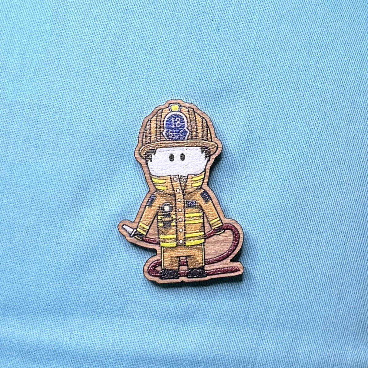 Firefighter - Wooden Pin