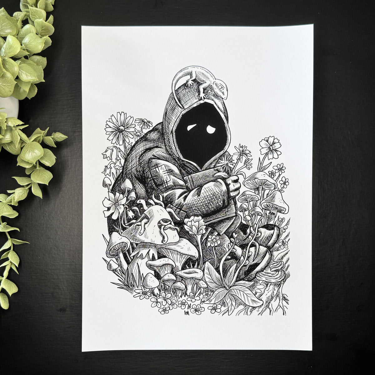 Hugo (In Blooms) - Art Print