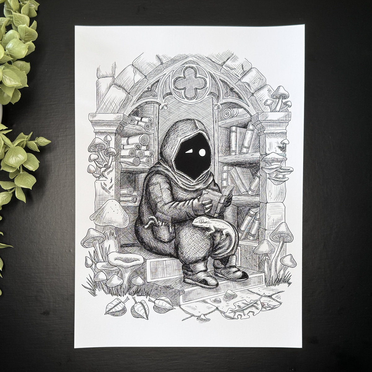 Hugo (The Book Worms) - Art Print