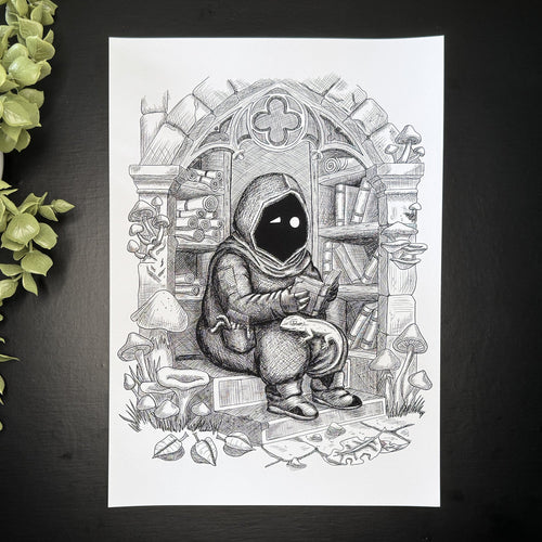 Hugo (The Book Worms) - Art Print