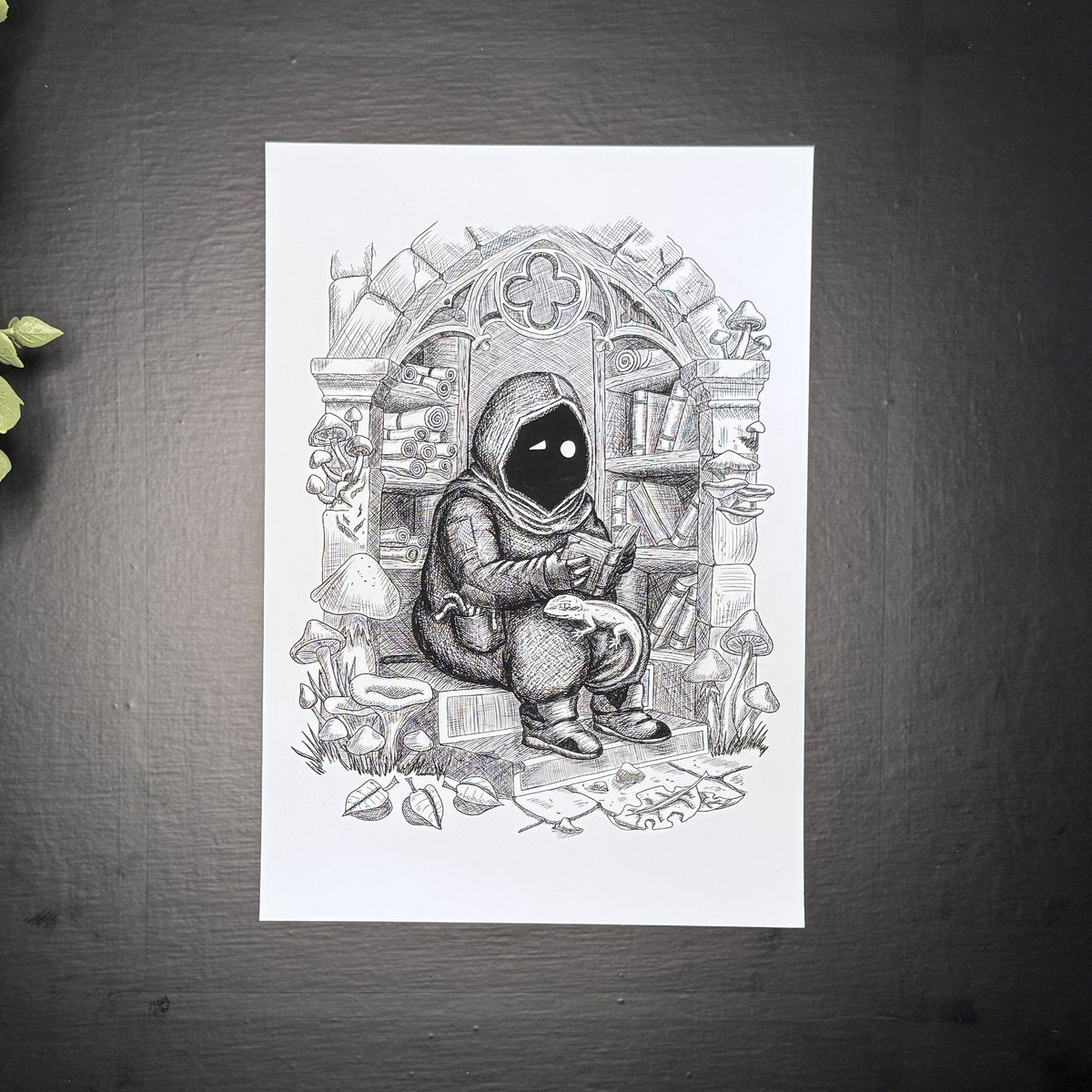 Hugo (The Book Worms) - Art Print
