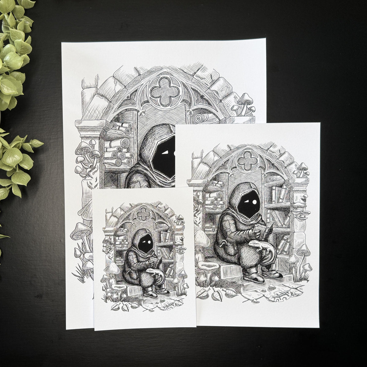 Hugo (The Book Worms) - Art Print