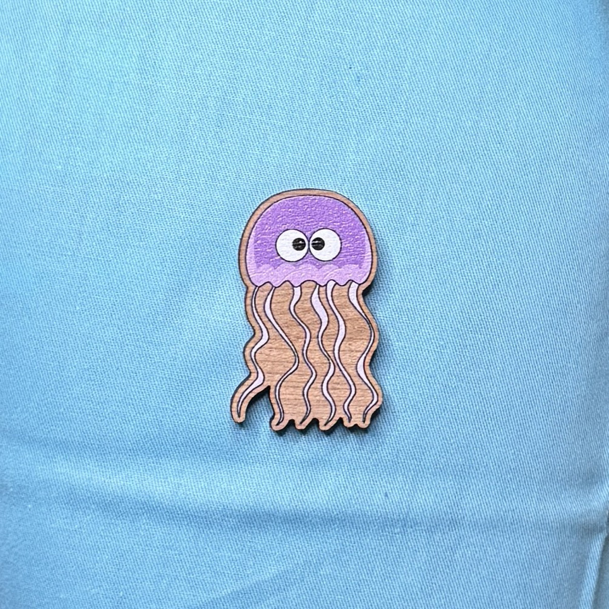 Jellyfish - Wooden Pin