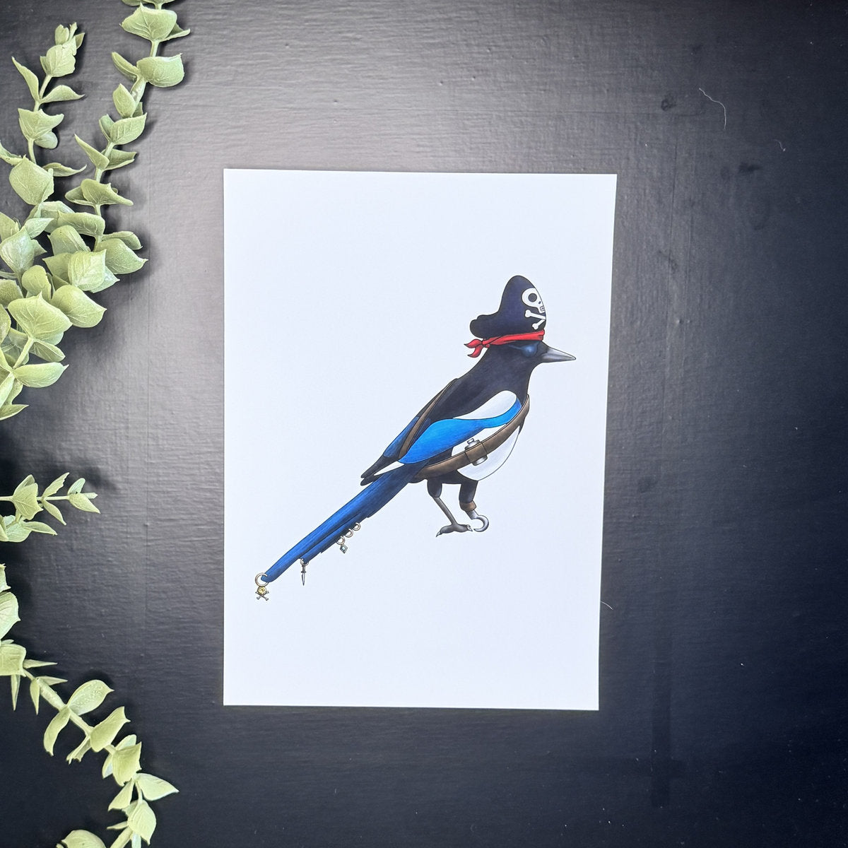 Marauding Magpie - Art Print