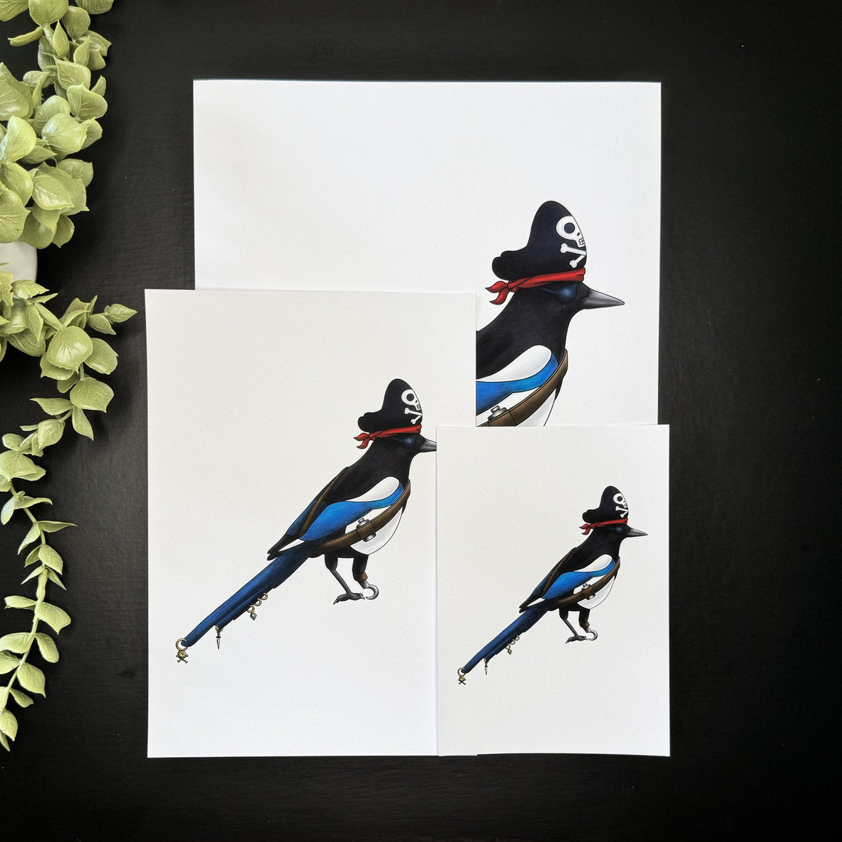 Marauding Magpie - Art Print