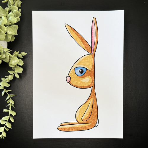 Meh Bunny - Art Print