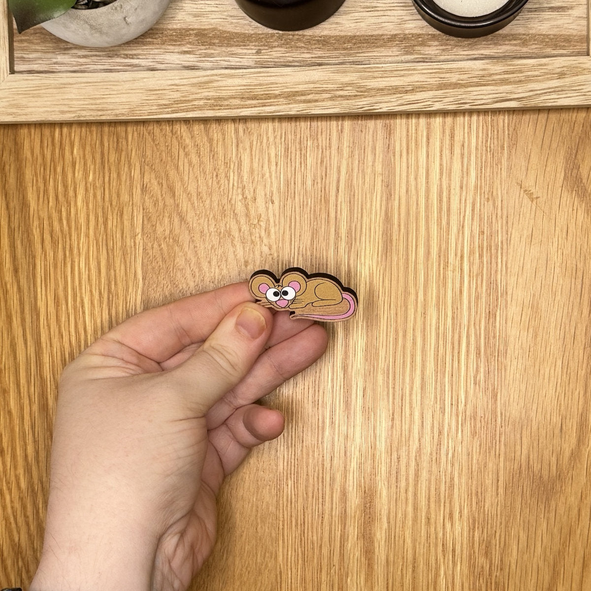 Mouse - Wooden Pin