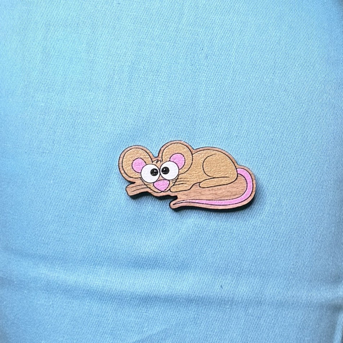 Mouse - Wooden Pin