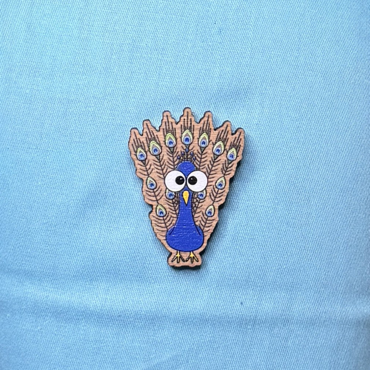 Peacock - Wooden Pin