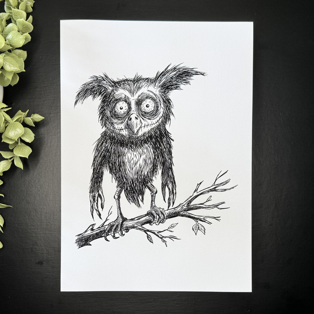 Perturbed Owl - Art Print