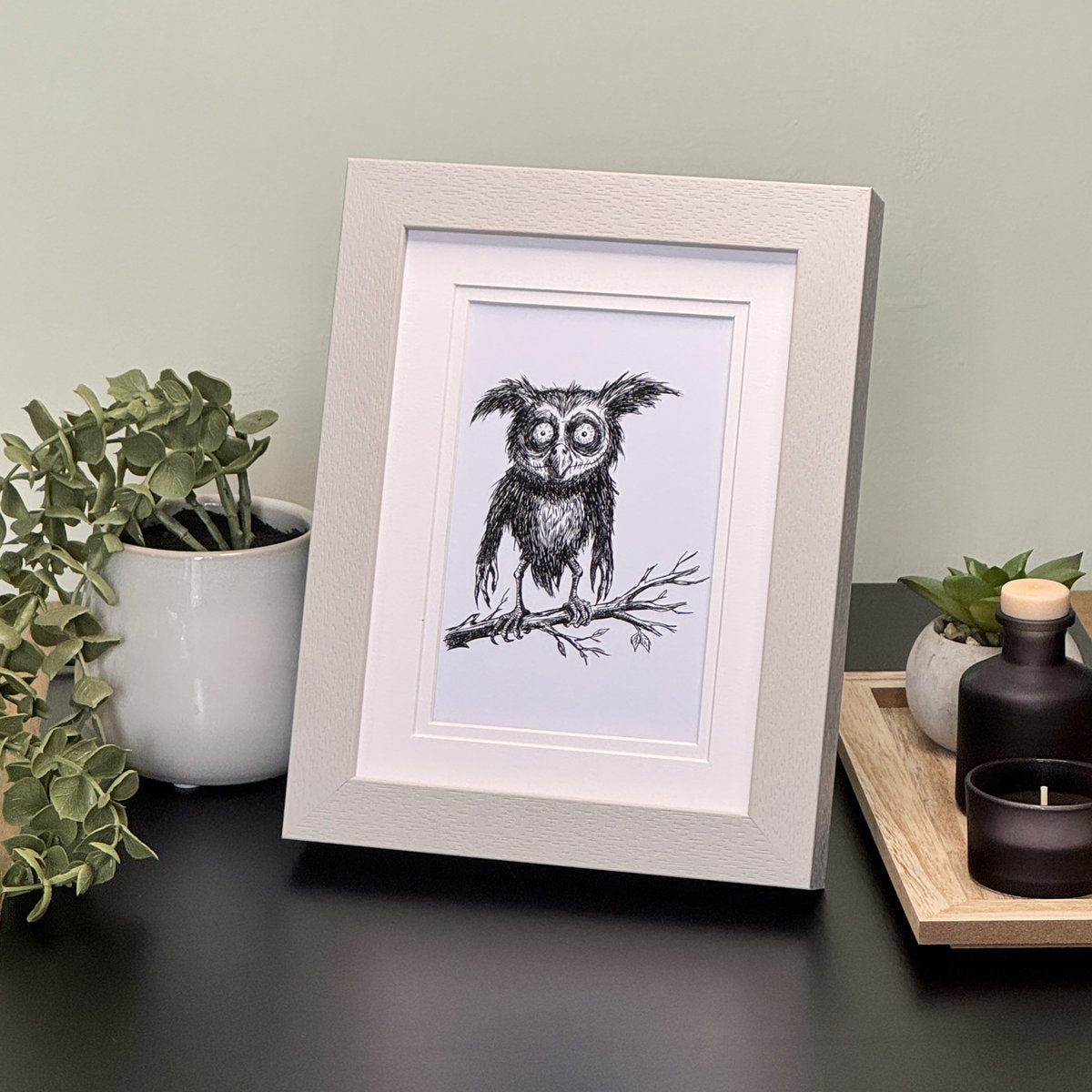 Perturbed Owl - Art Print