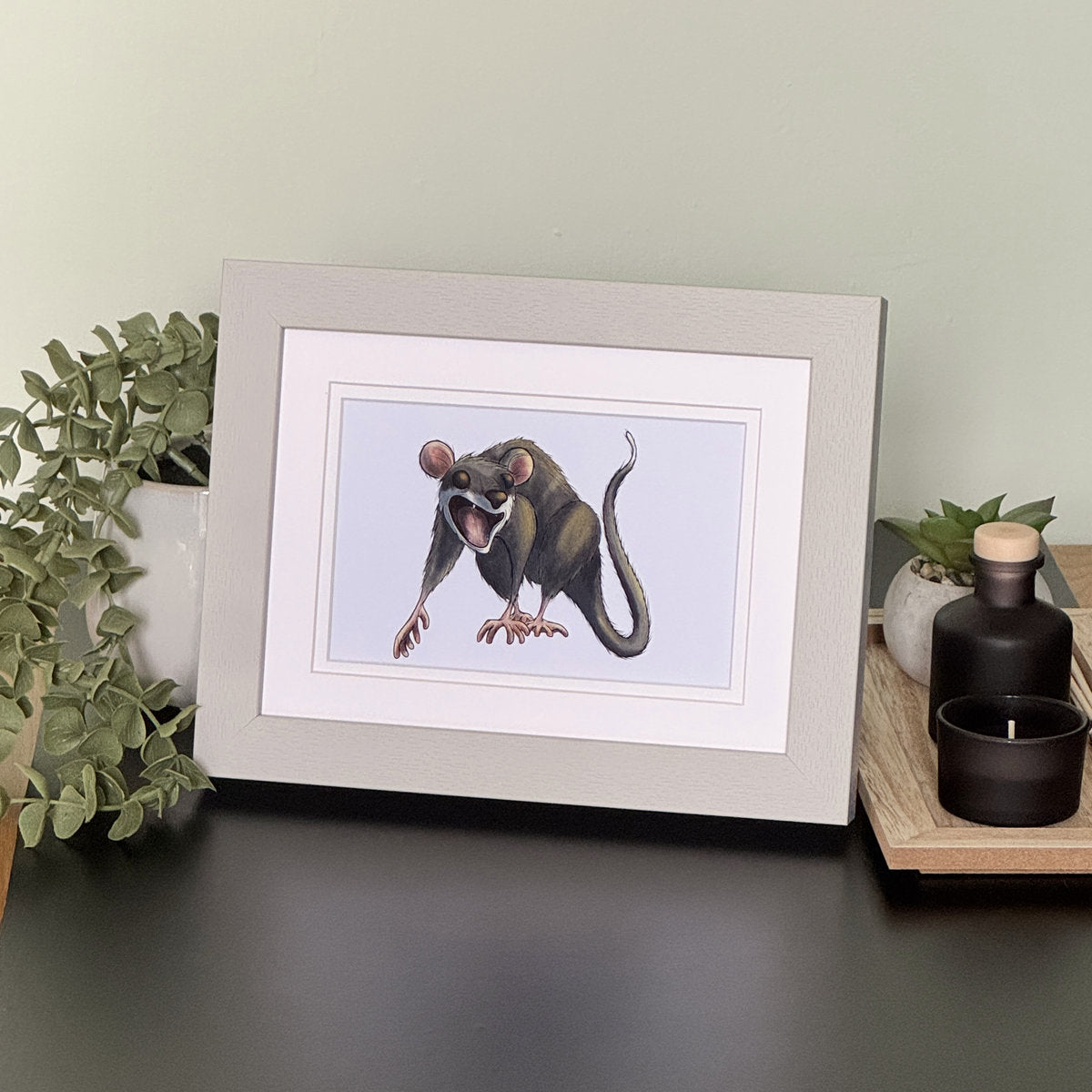 Screaming Opossum - Art Print