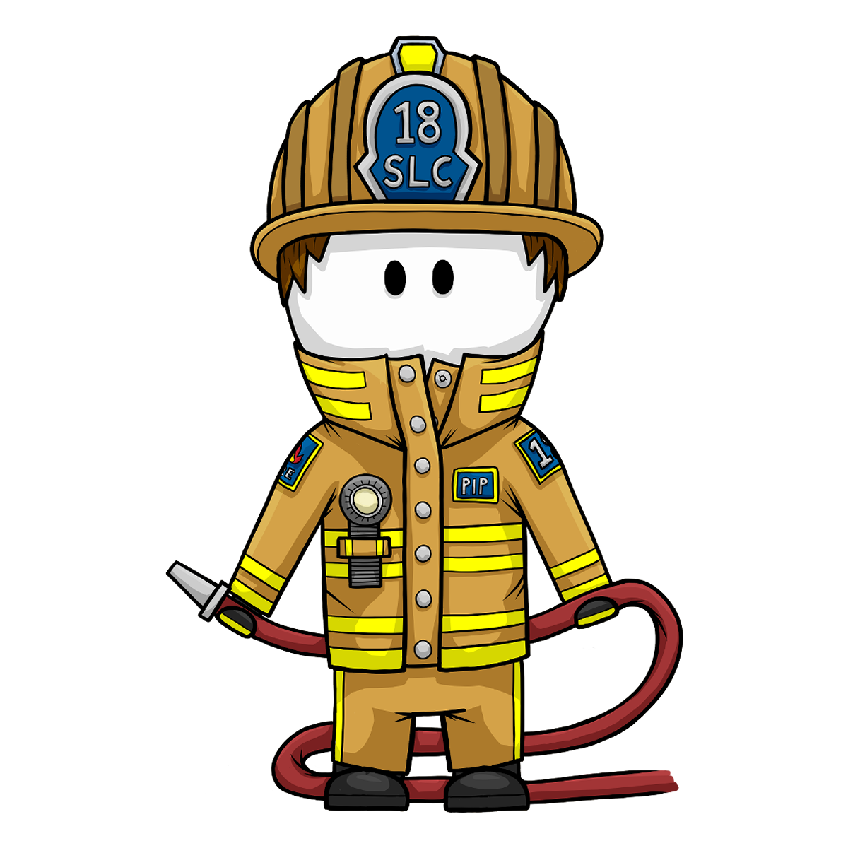 Firefighter - Wooden Pin