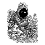 Hugo (In Blooms) - Art Print