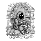 Hugo (The Book Worms) - Art Print