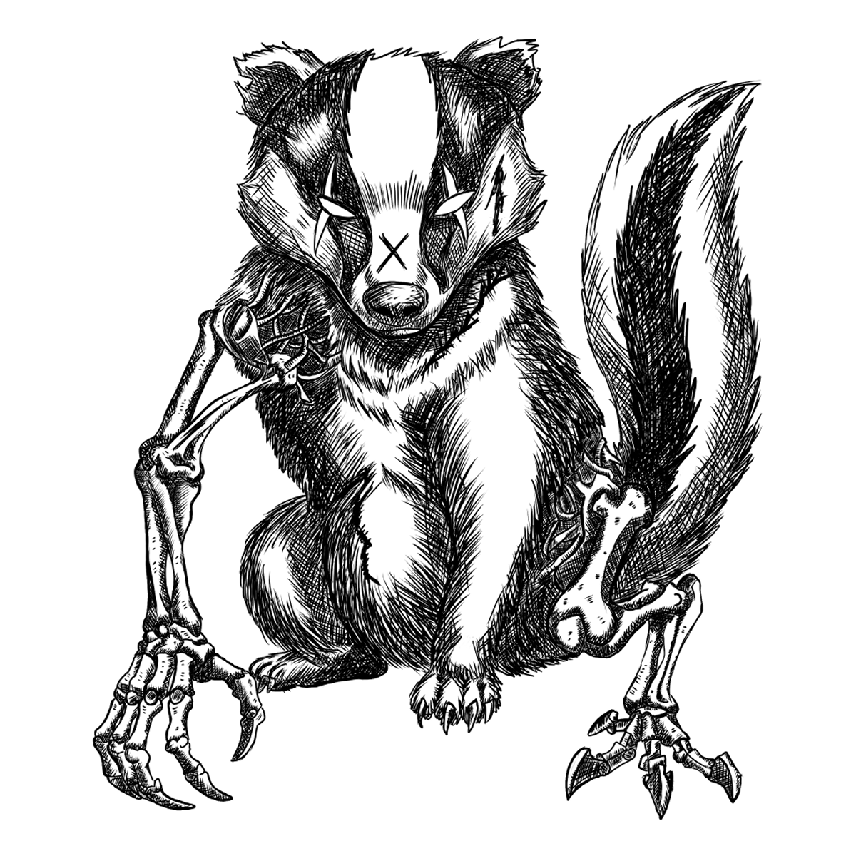 Modified Badger - Art Print