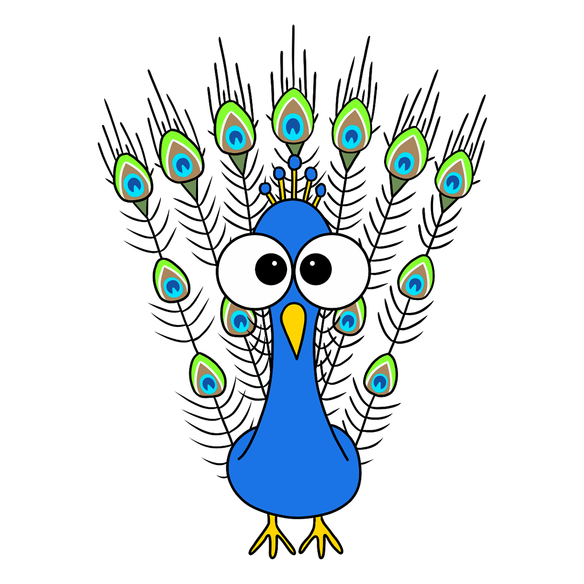 Peacock - Wooden Pin