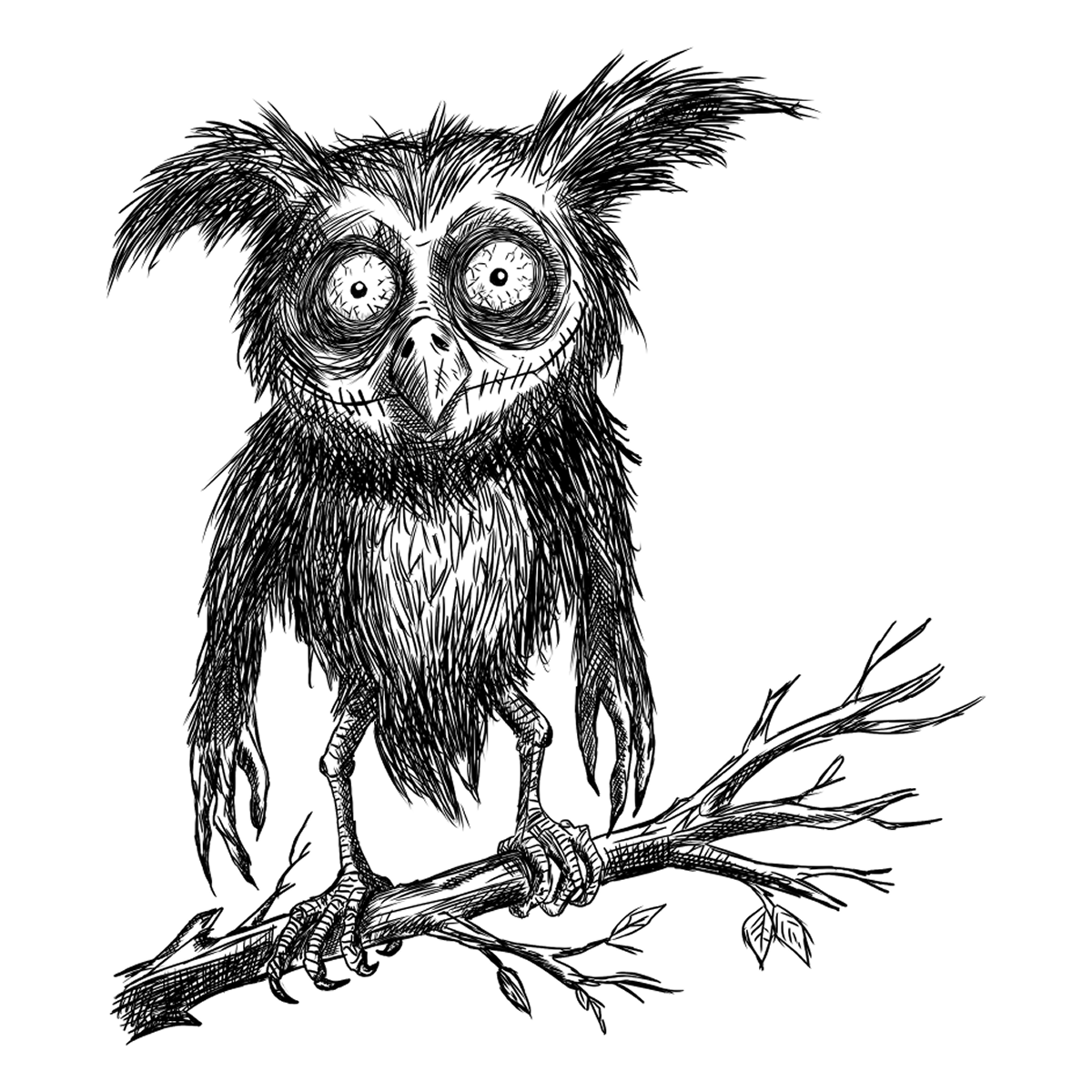 Perturbed Owl - Art Print