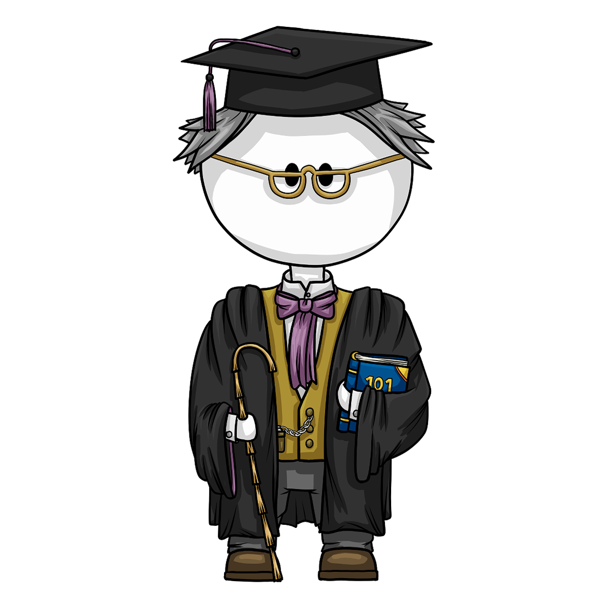 Professor - Wooden Pin