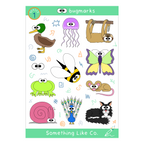 Bugmarks Sticker Sheet