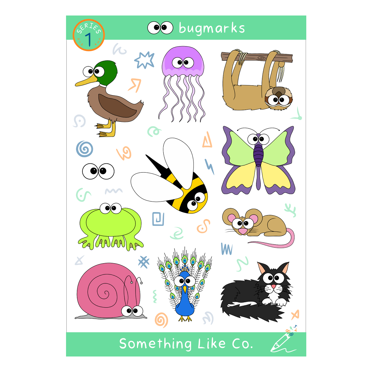 Bugmarks Sticker Sheet